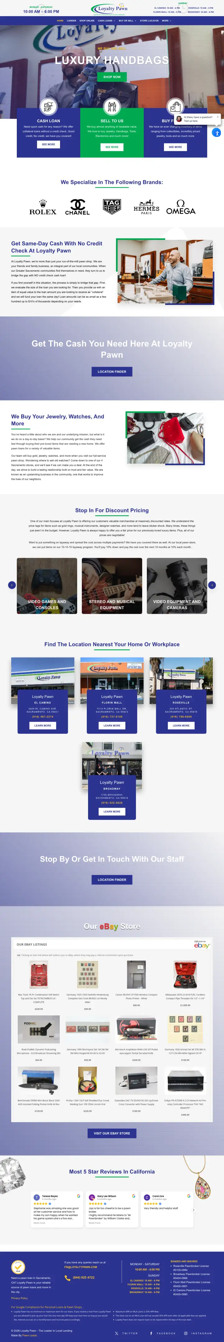 Loyalty Pawn homepage