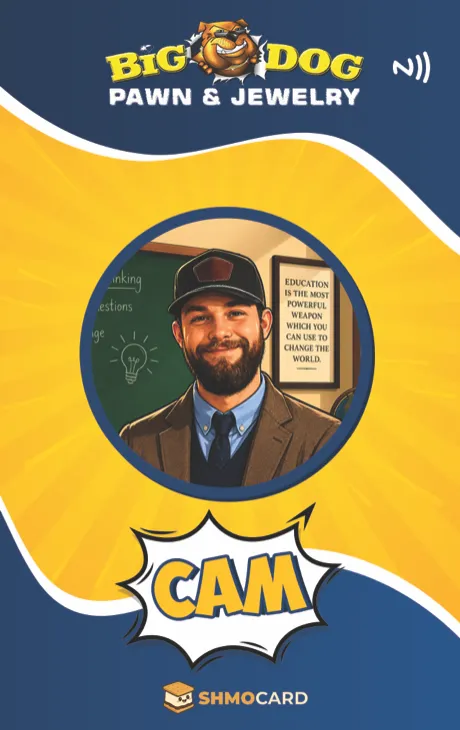 Big Dog Pawn badge for Cam