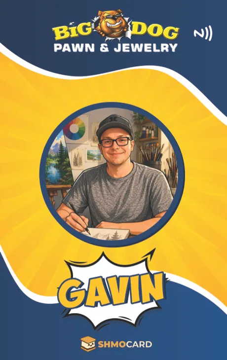 Big Dog Pawn badge for Gavin