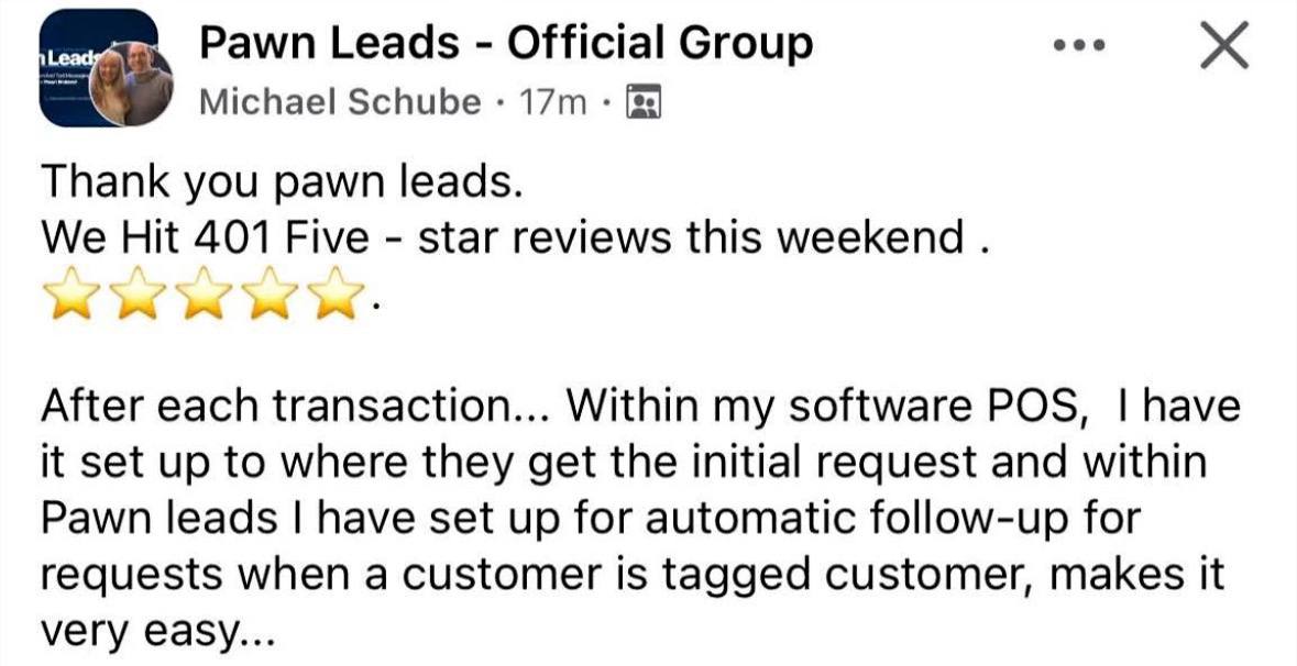 Michael Schube hit 401 five-star reviews in a weekend